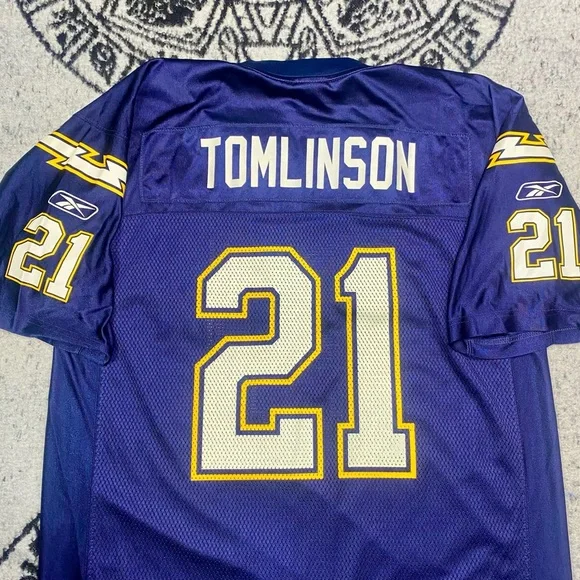Reebok NFL Chargers Home Jersey // L Tomlinson 21 / Large - Picture 4 of 9
